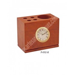 PORTA LAPIZ CHICO CON RELOJ