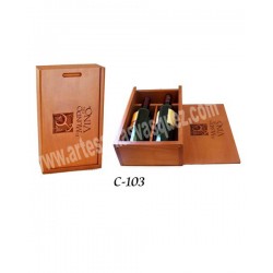 CAJA VINO 2 BOTELLAS TAPA...