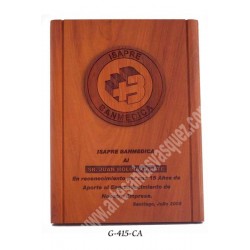 GALVANO DE MADERA LOGO MADERA