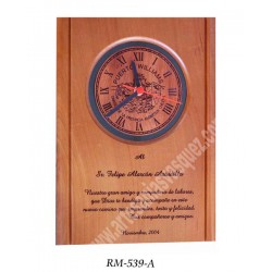 RELOJ DE MADERA Y ACRILICO