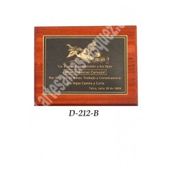 DIPLOMA DE MADERA Y COBRE